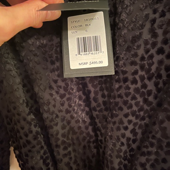 NWT ROBERT RODRIGUEZ Pauline Velvet Mini Dress SZ 8 Valentines Day - Picture 4 of 9